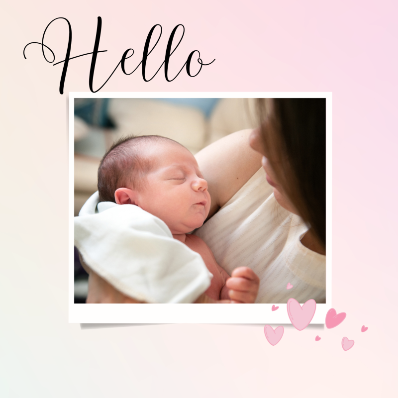 Welcome Little One - Personalized Baby Announcement Frame