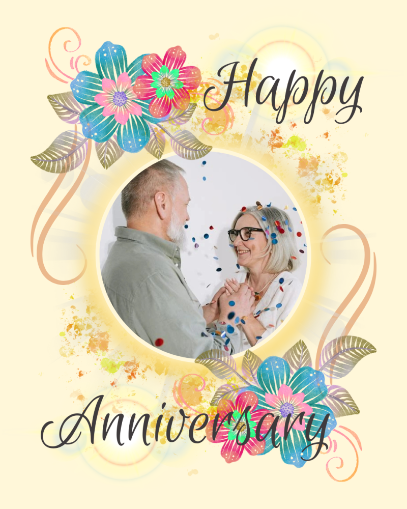 Personalized Anniversary Photo Calendar Frame - Custom Couple Memories
